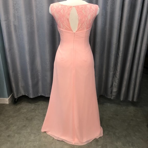 NEW Coral Blush  Mother of the Bride/Groom Elegant Formal Long Dress Bridesmaid - Picture 10 of 14